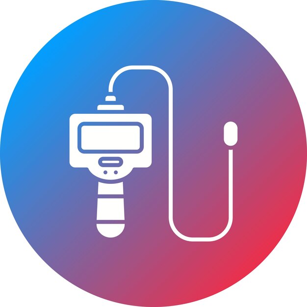 Imagen vectorial del icono de la cámara de inspección de tuberías Se puede utilizar para la fontanería