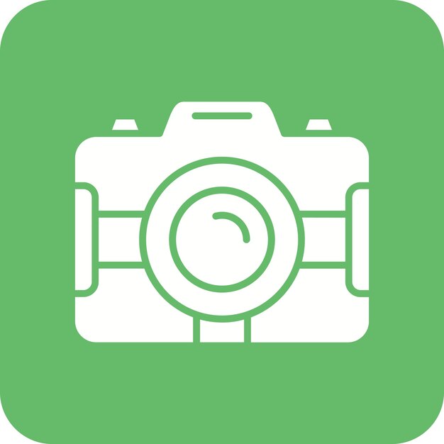 Imagen vectorial del icono de la cámara Se puede usar para entretenimiento