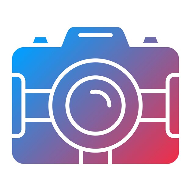Imagen vectorial del icono de la cámara Se puede usar para entretenimiento