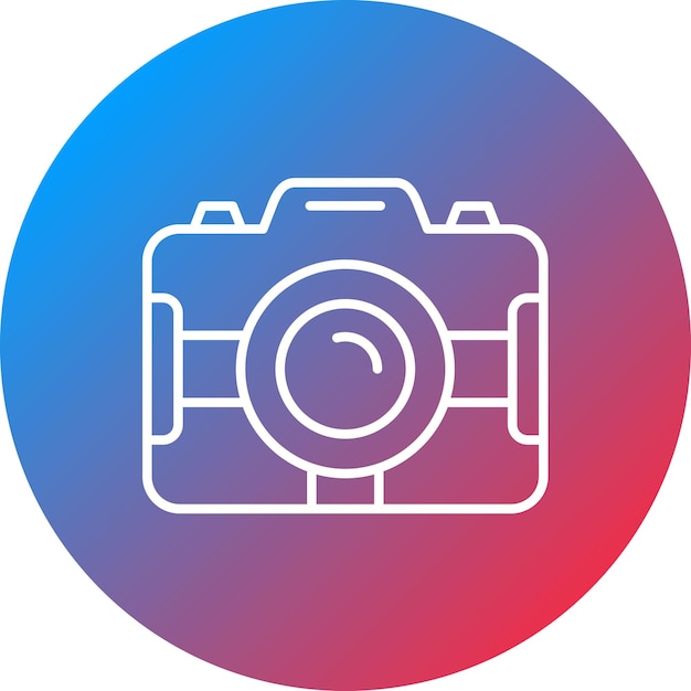Imagen vectorial del icono de la cámara Se puede usar para entretenimiento