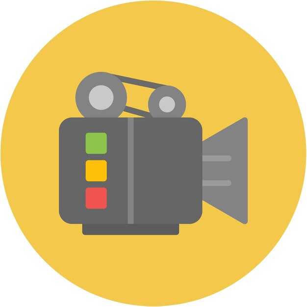 Imagen vectorial del icono de la cámara se puede usar para Retro