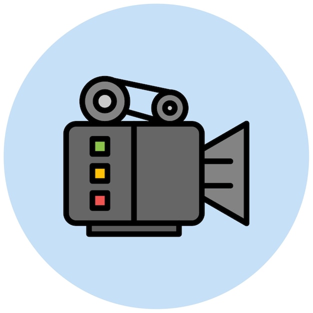 Imagen vectorial del icono de la cámara se puede usar para Retro