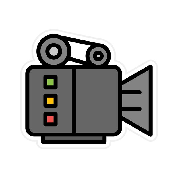 Imagen vectorial del icono de la cámara se puede usar para Retro