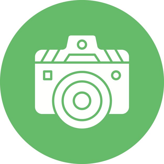 Imagen vectorial del icono de la cámara Se puede utilizar para Comunicación y Medios