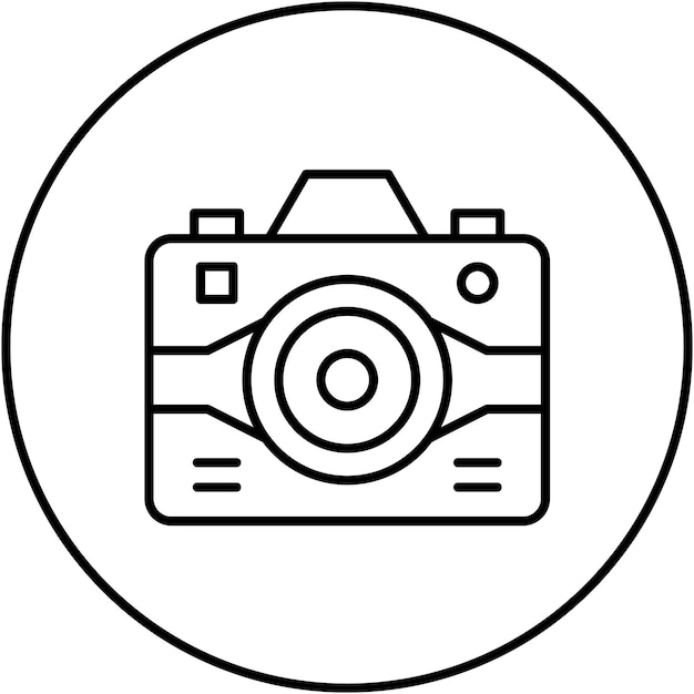 Imagen vectorial del icono de la cámara Se puede utilizar para dispositivos electrónicos