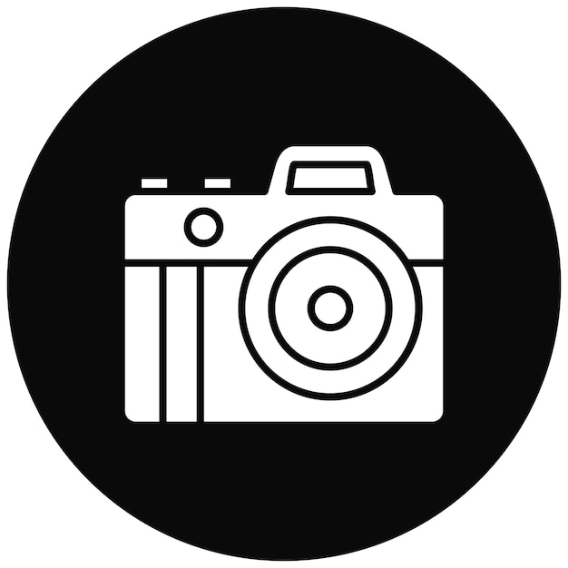 Imagen vectorial del icono de la cámara Se puede utilizar para noticias y medios de comunicación