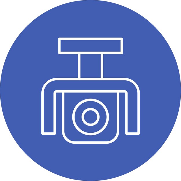 Vector imagen vectorial del icono de la cámara de seguridad se puede utilizar para mejoras en el hogar