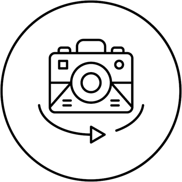 Imagen vectorial del icono de la cámara Vr Se puede utilizar para la realidad virtual