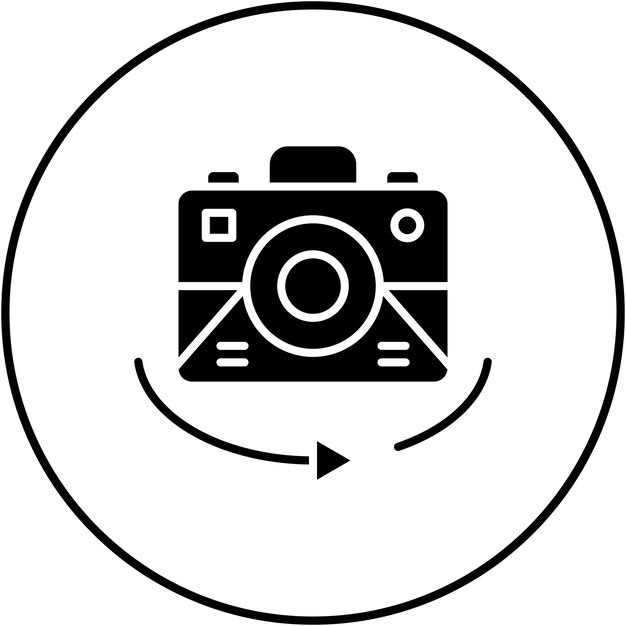 Imagen vectorial del icono de la cámara Vr Se puede utilizar para la realidad virtual