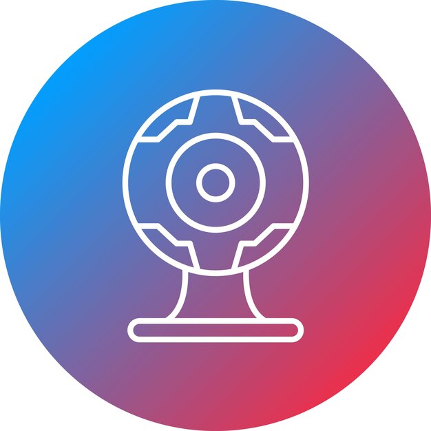 Imagen vectorial del icono de la cámara web Se puede usar para Comunicación y Medios