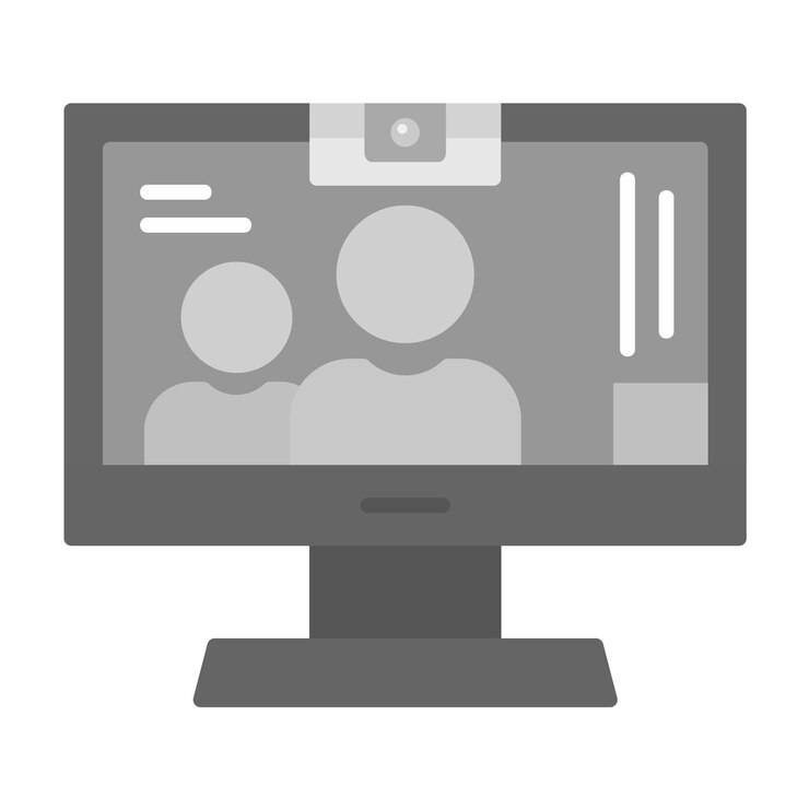 Vector la imagen vectorial del icono de la cámara web se puede utilizar para comunicaciones