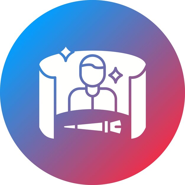 Imagen vectorial de icono de cambio de imagen virtual Se puede usar para Untact World