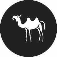 Vector la imagen vectorial del icono del camello se puede usar para dubai