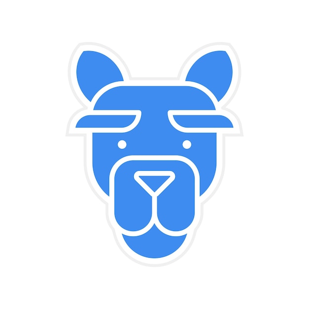 La imagen vectorial del icono del camello se puede usar para In The Wild