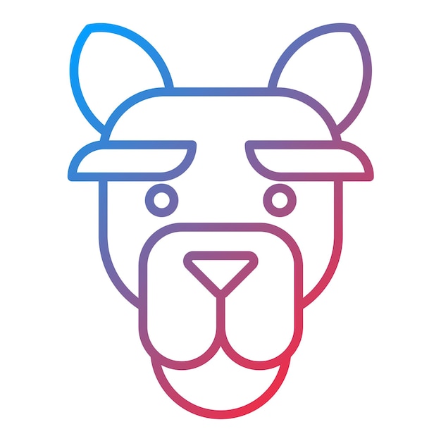 La imagen vectorial del icono del camello se puede usar para In The Wild