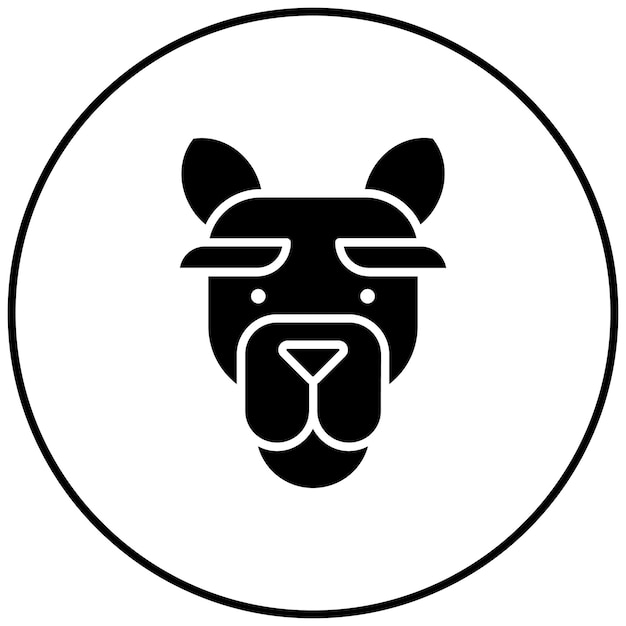La imagen vectorial del icono del camello se puede usar para In The Wild