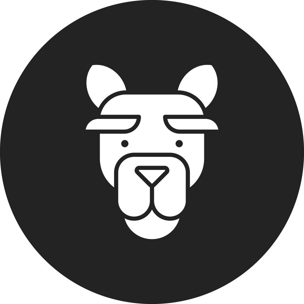 La imagen vectorial del icono del camello se puede usar para In The Wild