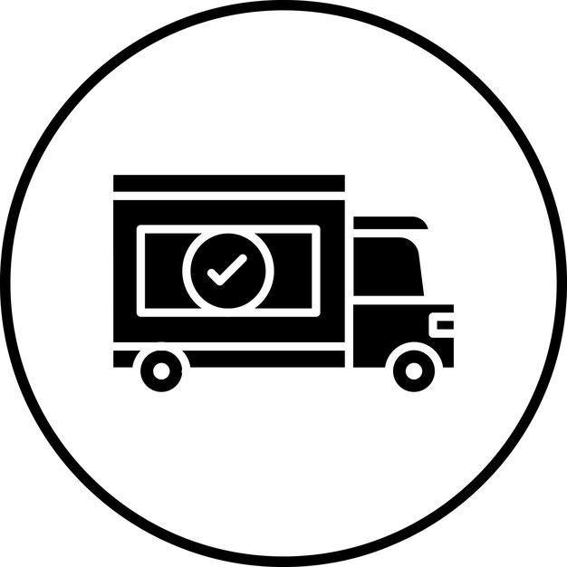 Imagen vectorial del icono del camión Se puede usar para el Día del Padre