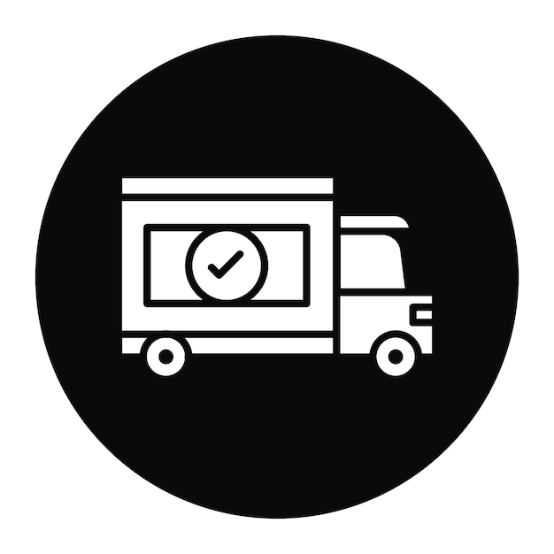 Imagen vectorial del icono del camión Se puede usar para el Día del Padre
