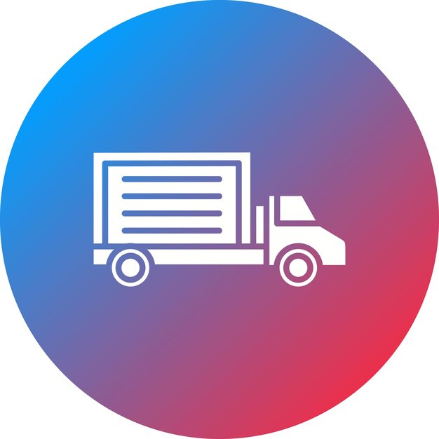 Imagen vectorial del icono del camión Se puede utilizar para el proceso industrial