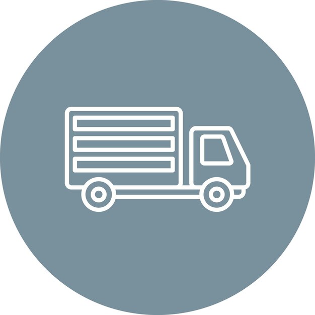 Imagen vectorial del icono del camión Se puede utilizar para el transporte