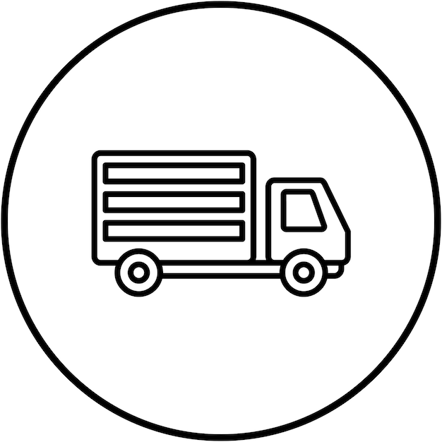Imagen vectorial del icono del camión Se puede utilizar para el transporte