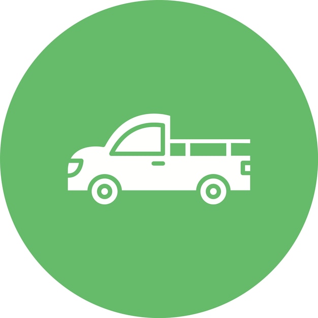 Imagen vectorial del icono de la camioneta puede usarse para Village