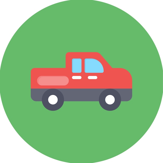 Imagen vectorial del icono de la camioneta puede utilizarse para la agricultura