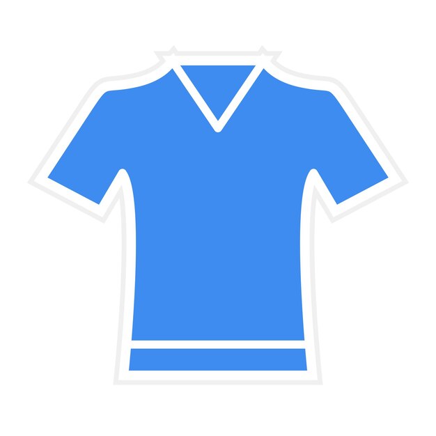 Vector imagen vectorial del icono de la camisa del cuello se puede utilizar para la ropa