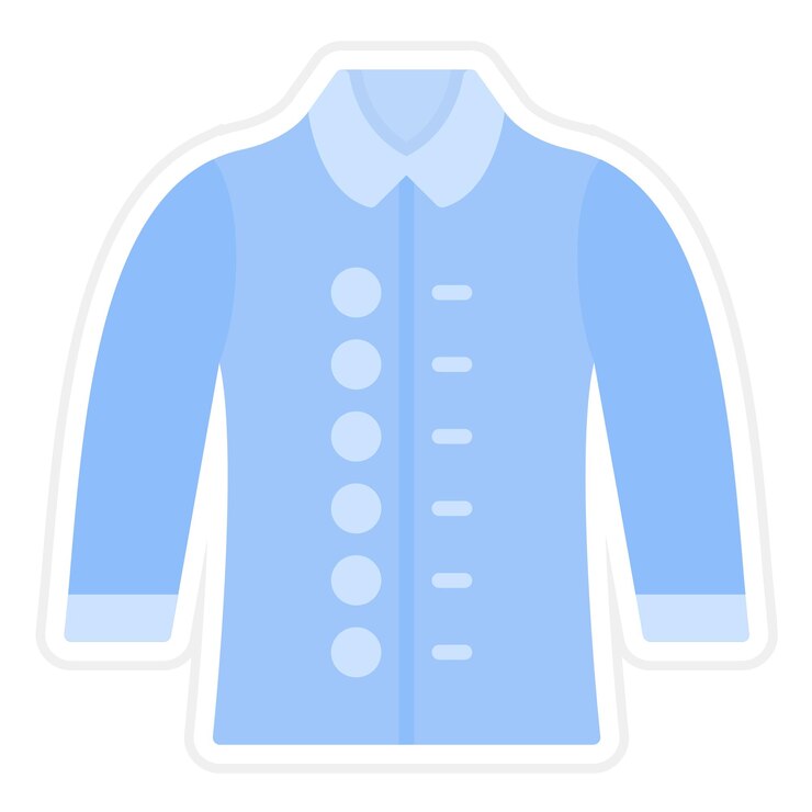 Vector imagen vectorial del icono de la camisa de mangas largas se puede utilizar para la ropa