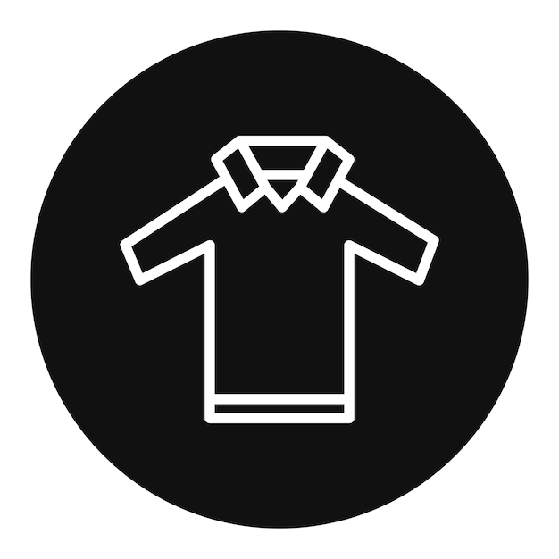 Imagen vectorial del icono de la camisa Se puede usar para la ducha de bebé