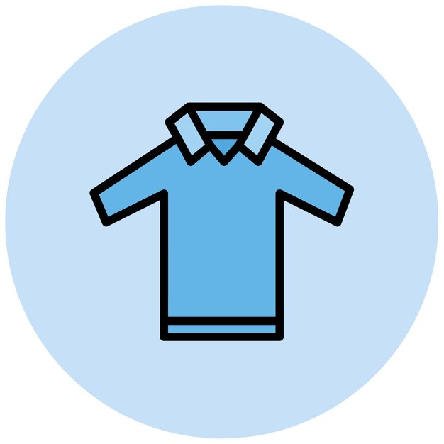 Imagen vectorial del icono de la camisa Se puede usar para la ducha de bebé