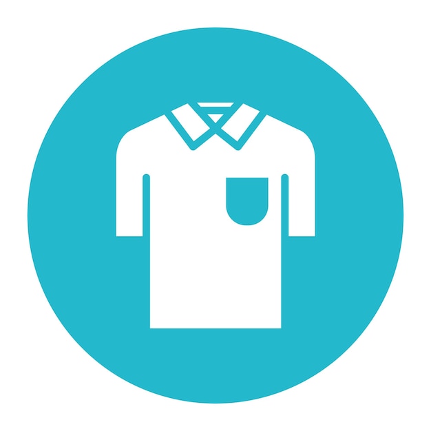 Imagen vectorial del icono de la camisa Se puede usar para la lavandería