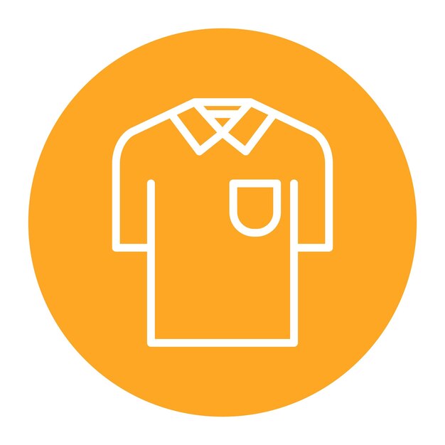 Imagen vectorial del icono de la camisa Se puede usar para la lavandería