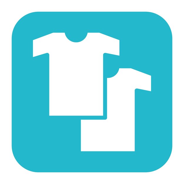 Imagen vectorial del icono de la camisa Se puede usar para la lavandería