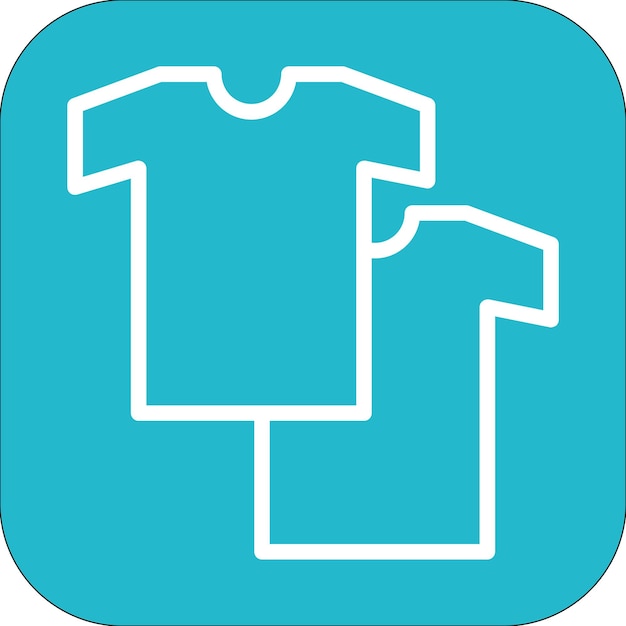 Imagen vectorial del icono de la camisa Se puede usar para la lavandería