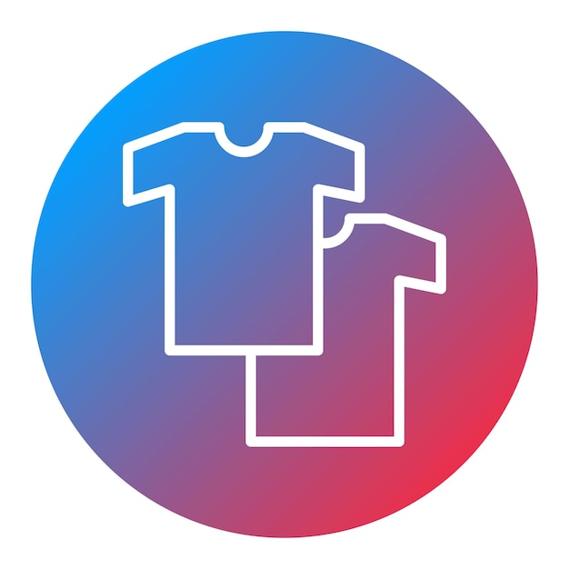 Imagen vectorial del icono de la camisa Se puede usar para la lavandería
