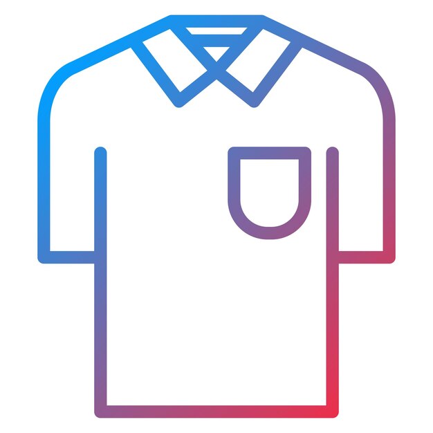Imagen vectorial del icono de la camisa Se puede usar para la lavandería