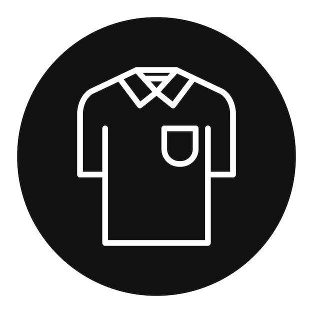 Imagen vectorial del icono de la camisa Se puede usar para la lavandería
