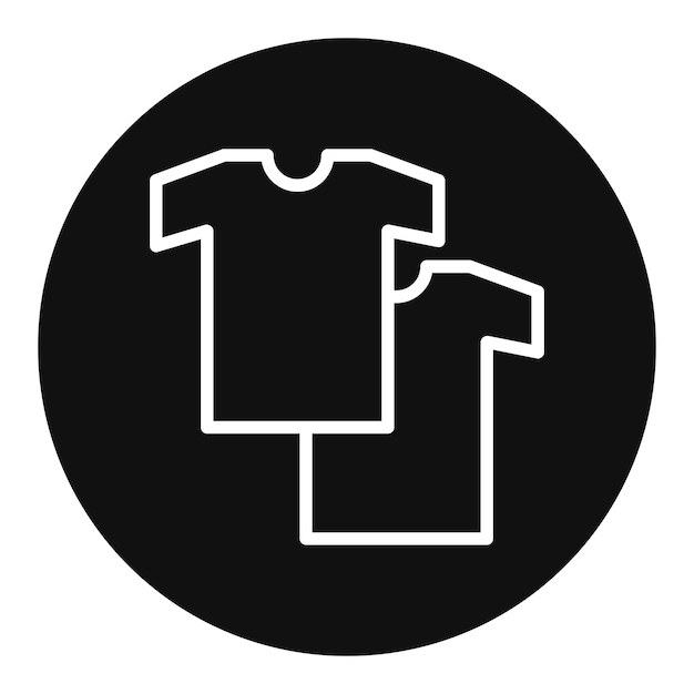 Imagen vectorial del icono de la camisa Se puede usar para la lavandería