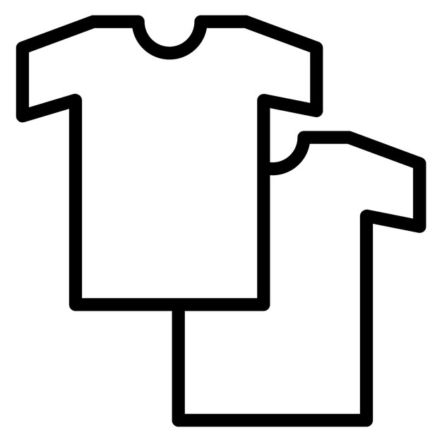 Imagen vectorial del icono de la camisa Se puede usar para la lavandería
