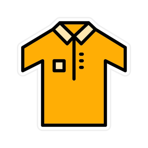 Imagen vectorial del icono de la camiseta de boliche Se puede usar para el boliche