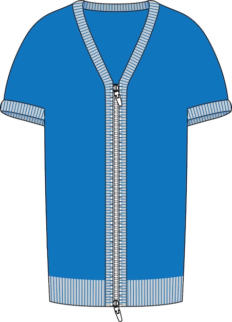 Vector imagen vectorial del icono de la camiseta con cuello en v