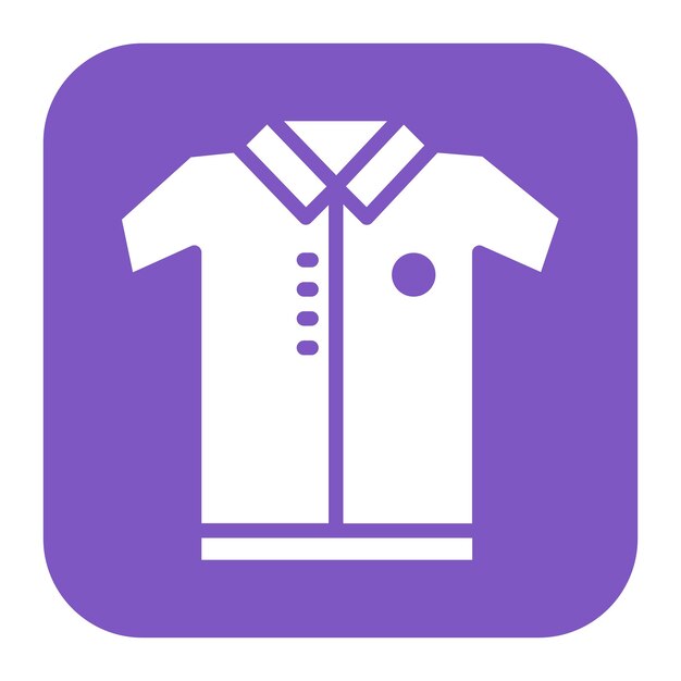 Imagen vectorial del icono de la camiseta de golf Se puede usar para Golf