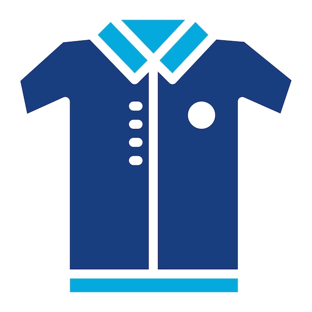 Imagen vectorial del icono de la camiseta de golf se puede usar para golf