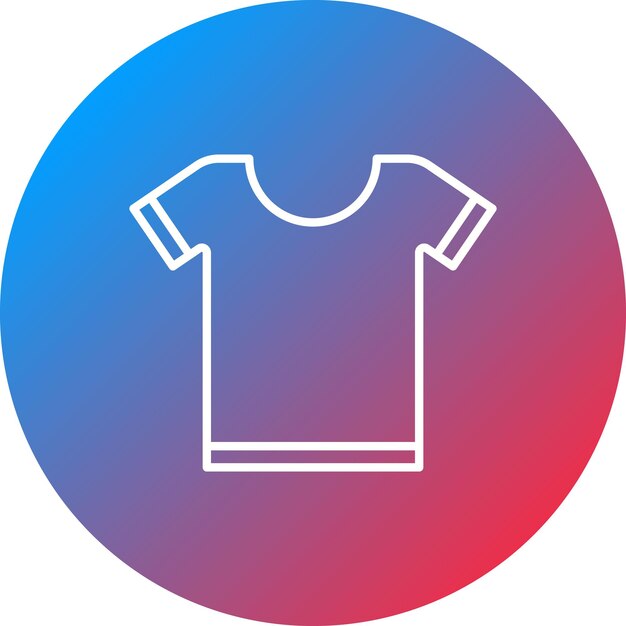Imagen vectorial del icono de la camiseta Se puede usar para coser