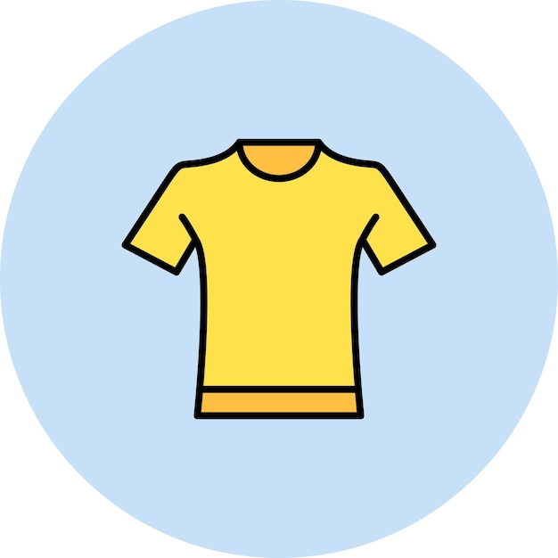 Imagen vectorial del icono de la camiseta Se puede usar para ropa