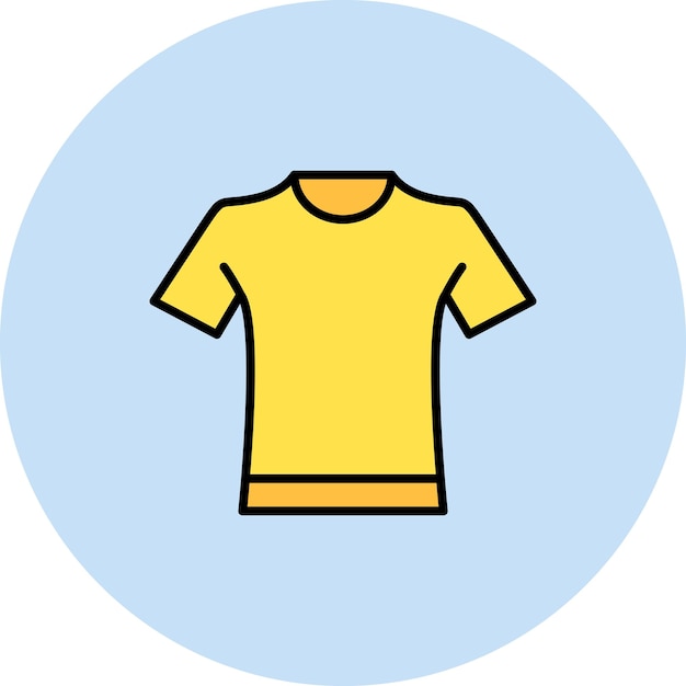 Imagen vectorial del icono de la camiseta Se puede usar para ropa