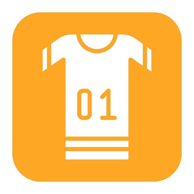 Imagen vectorial del icono de la camiseta de rugby Se puede usar para el rugby