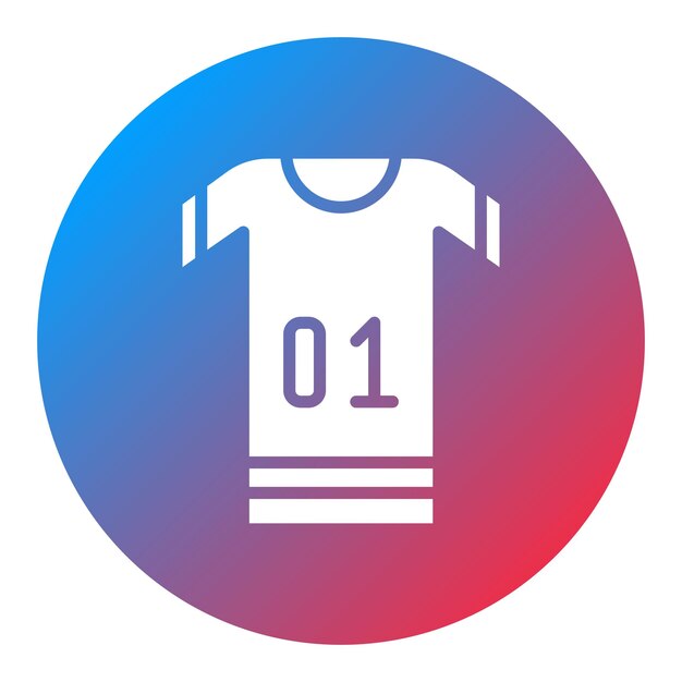 Imagen vectorial del icono de la camiseta de rugby Se puede usar para el rugby
